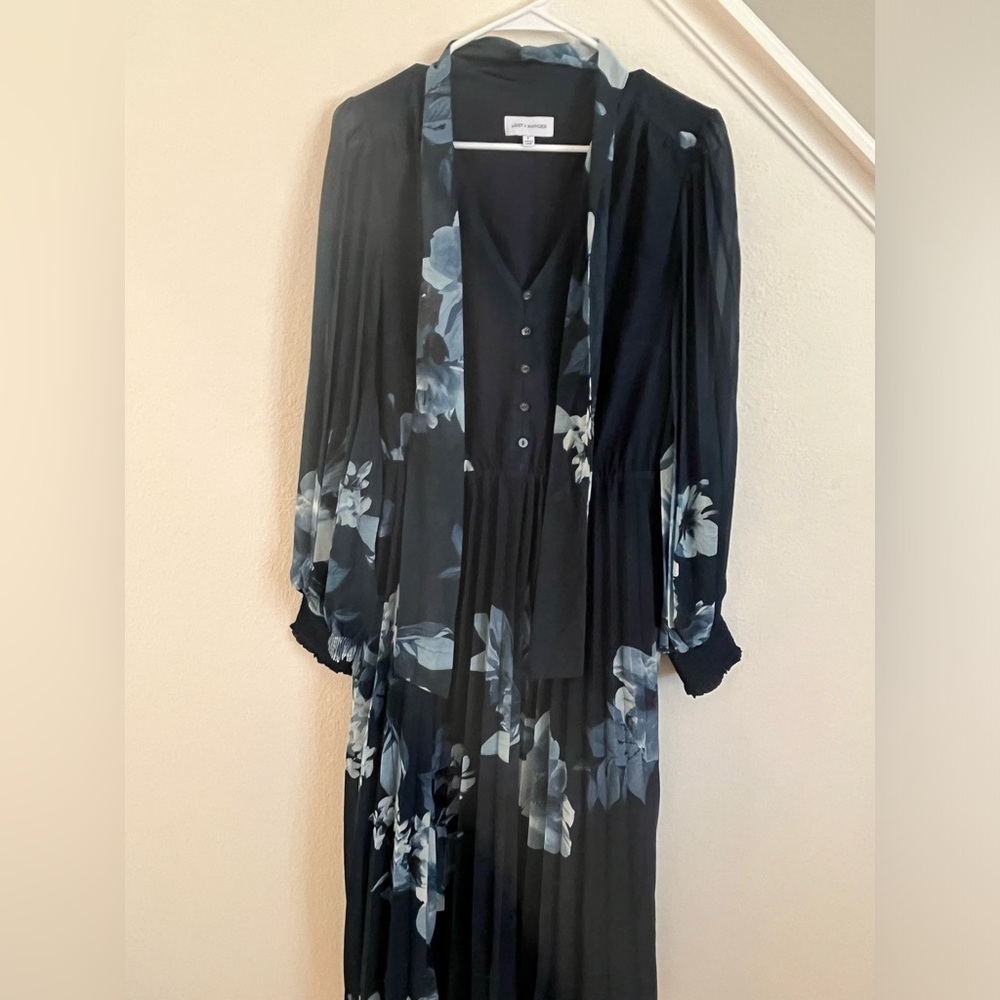 Lost + Wander Midnight Floral Long Sleeve Dress